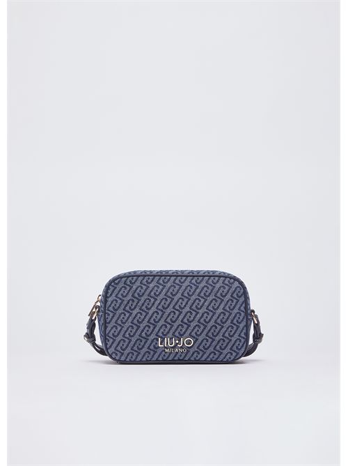 Borsa a tracolla piccola in denim jacquard LIU JO | AA6137T379A/94024